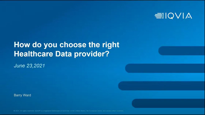 How do you choose the right healthcare data provider